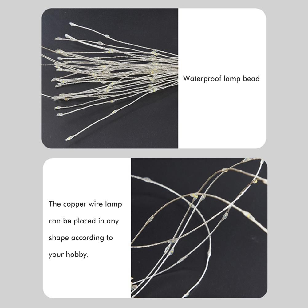 LED Copper Wire Light Waterproof Fireworks Fairy Lights with Remote Control view 5