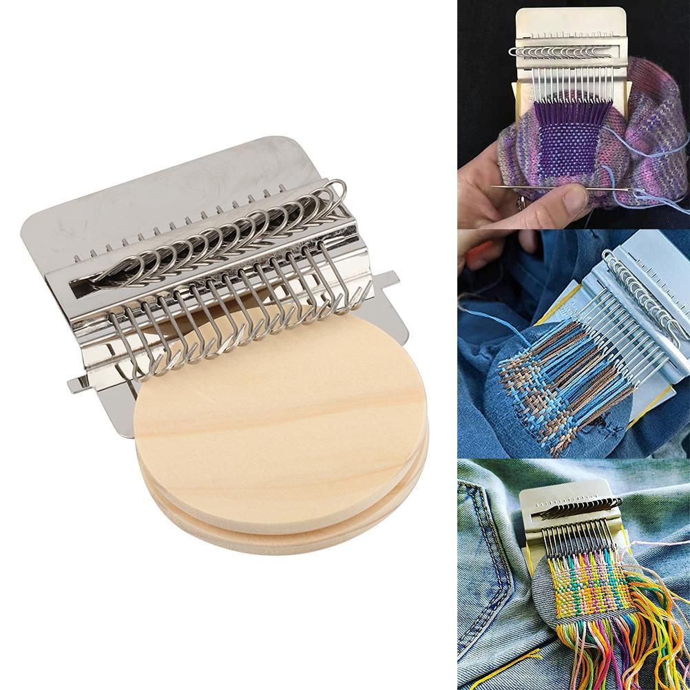 Hand Weave Tool Mini DIY Darning Tool Braiding Patching Machine for Beginners view 6