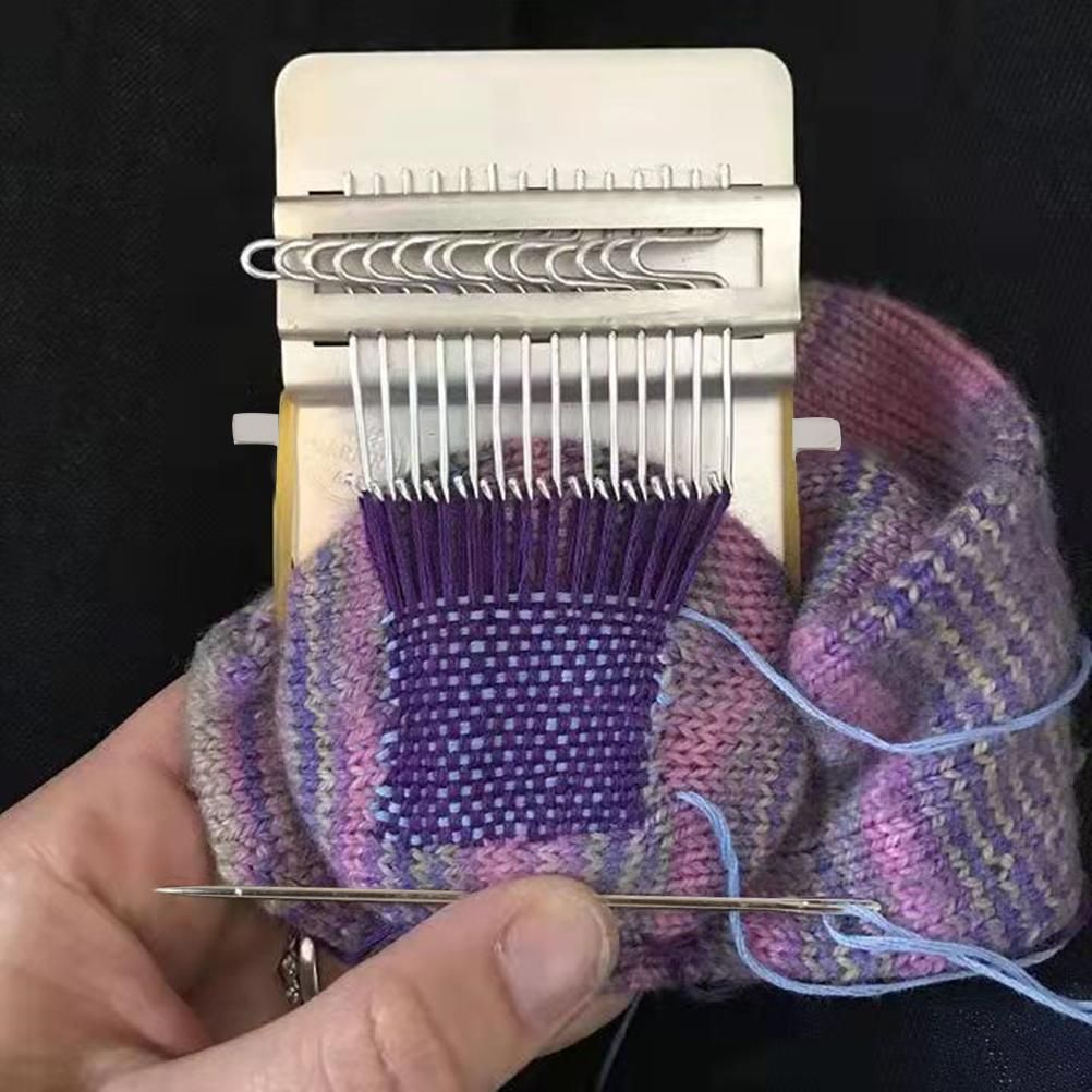 Hand Weave Tool Mini DIY Darning Tool Braiding Patching Machine for Beginners view 7