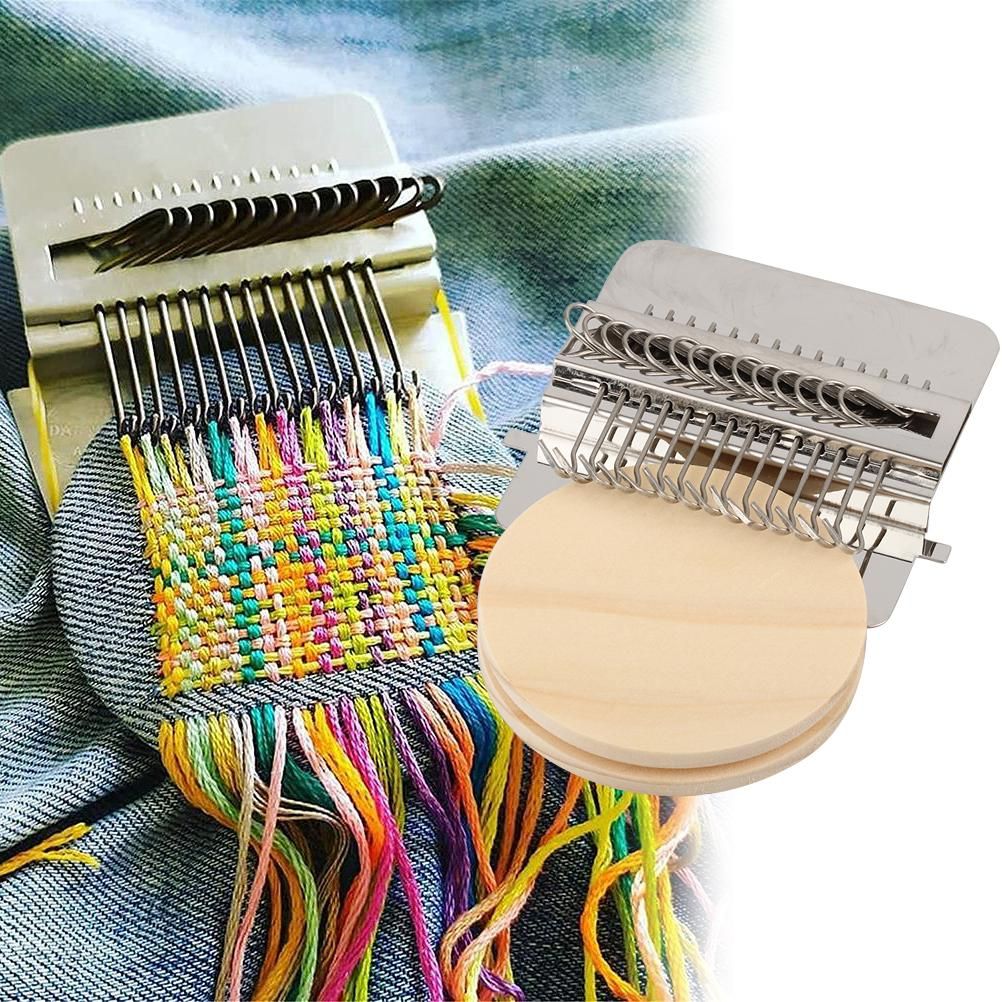 Hand Weave Tool Mini DIY Darning Tool Braiding Patching Machine for Beginners view 9