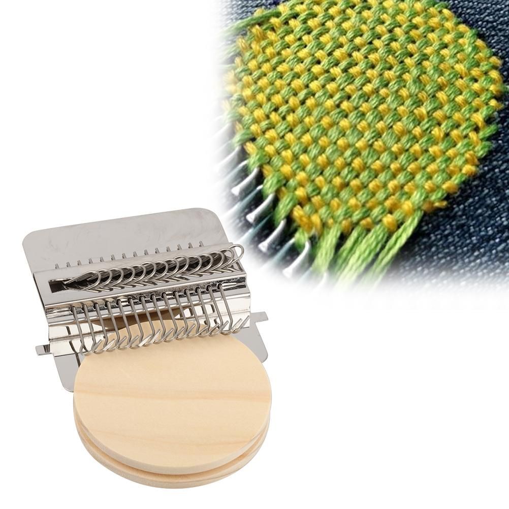 Hand Weave Tool Mini DIY Darning Tool Braiding Patching Machine for Beginners view 12
