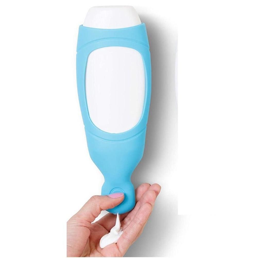 Wall Mounted Shower Dispenser Cover Silicone Sleeve Bathroom Organizer Shampoo view 2
