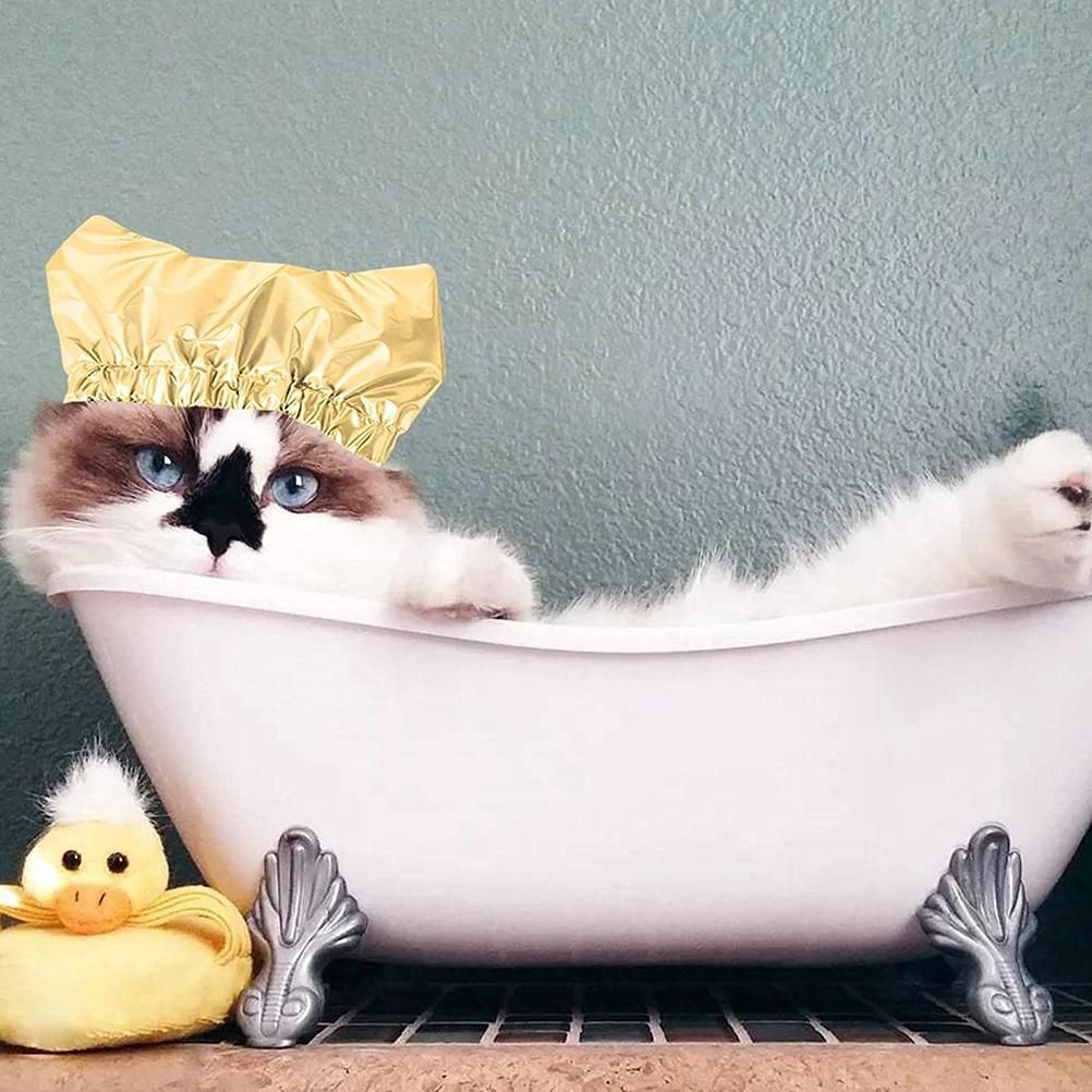 Pet Shower Ear Protection Waterproof Bath Hat for Cats and Dogs Pet Supplies view 7