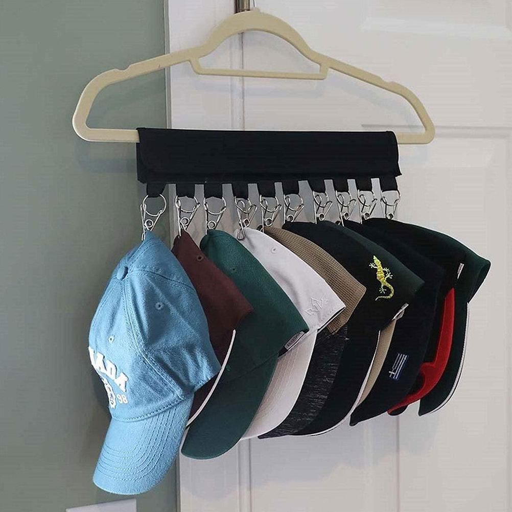Hat Organizer Holder for Hanger Foldable Hat Storage for Room Closet Organizer view 4