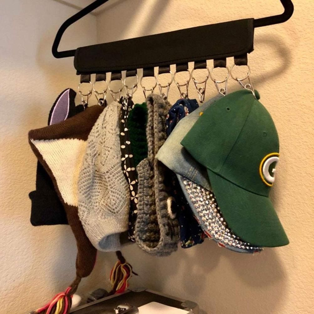 Hat Organizer Holder for Hanger Foldable Hat Storage for Room Closet Organizer view 6