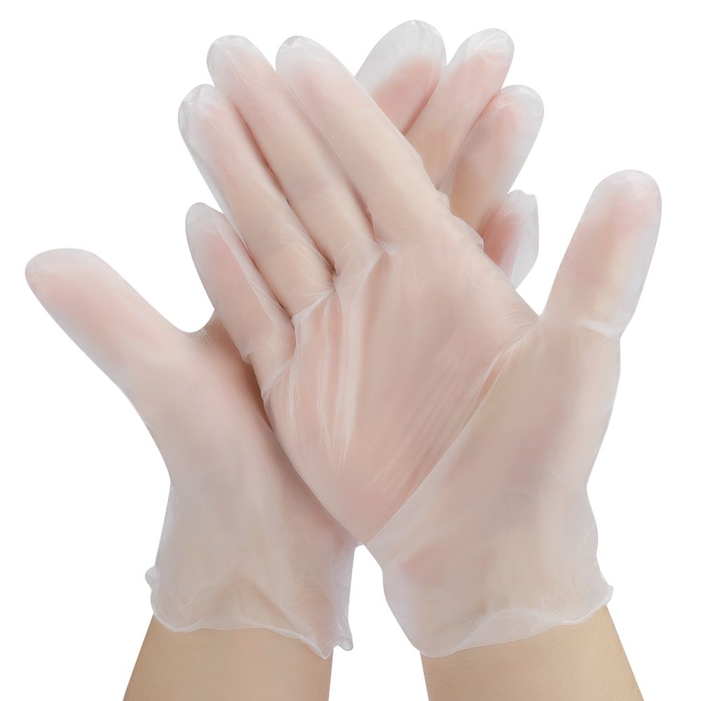 100pcs Disposable Latex Gloves Punch Resistant Protective Hands ProtectionS view 2