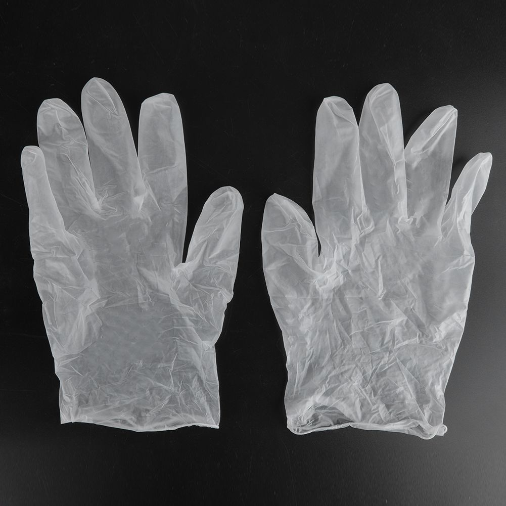 100pcs Disposable Latex Gloves Punch Resistant Protective Hands ProtectionS view 7