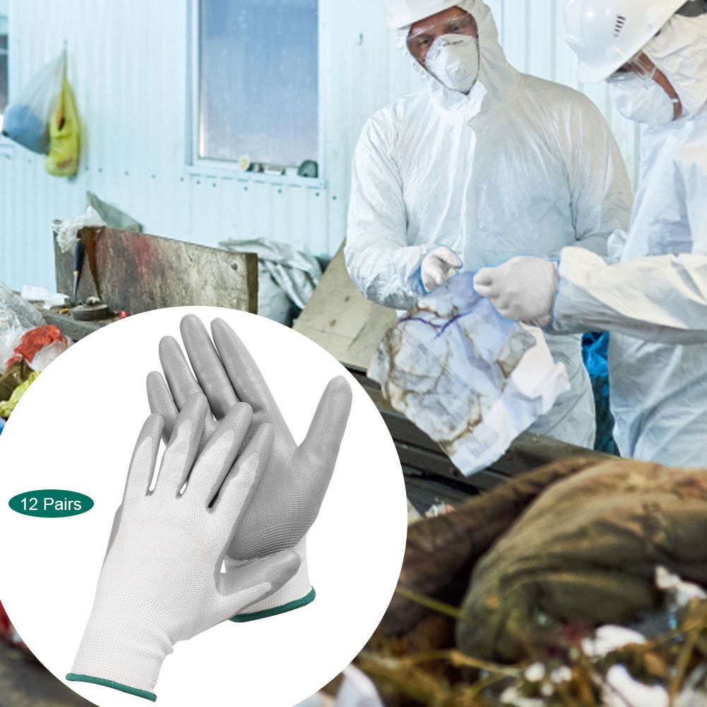 12 Pairs Professional Nitrile Gloves Wear Resistant Safety Hand Protective view 7