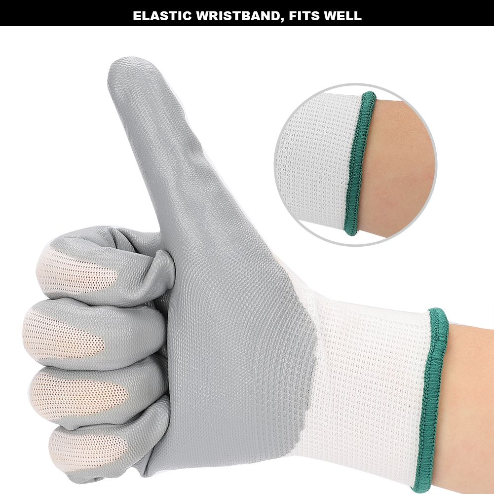 12 Pairs Professional Nitrile Gloves Wear Resistant Safety Hand Protective view 10