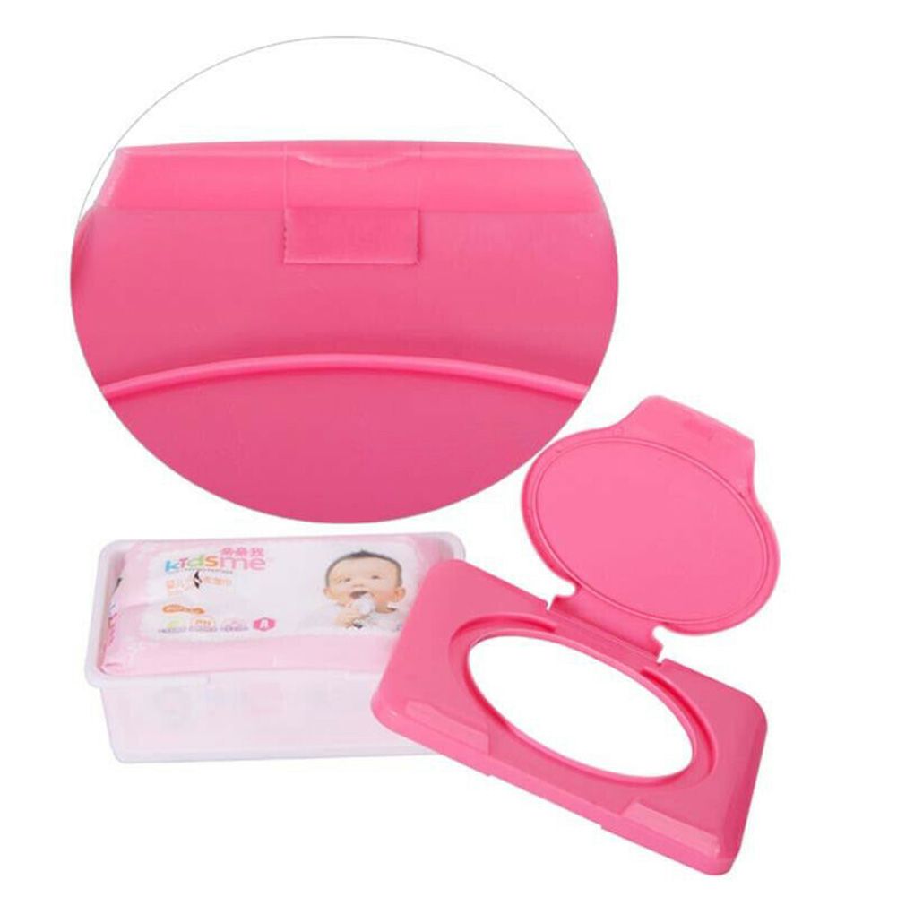 Home Napkin Storage Box Wipes Holder Box Plastic Wet Tissue Case Organizer view 3