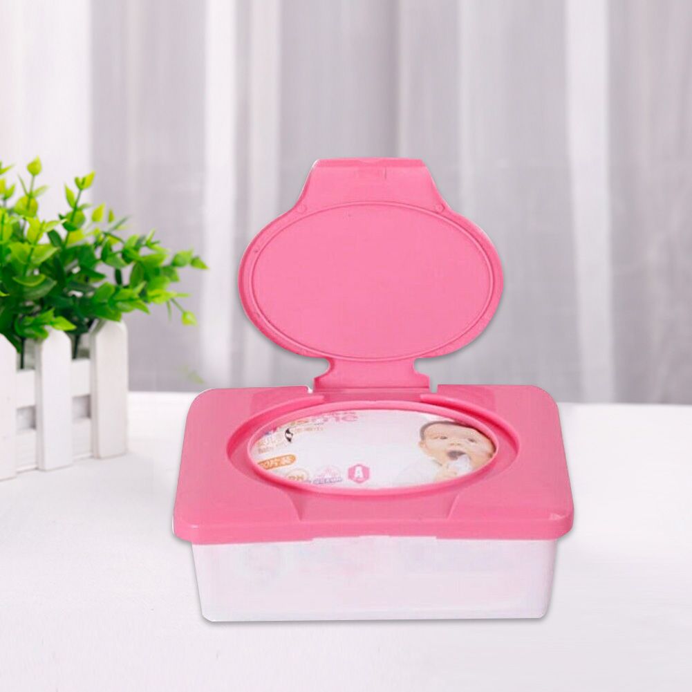Home Napkin Storage Box Wipes Holder Box Plastic Wet Tissue Case Organizer view 5