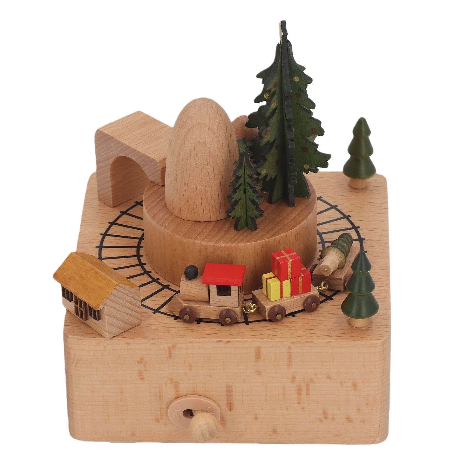 Wood Music Boxes Antique Engraved Wooden Musical Box Gifts for Birthday view 2