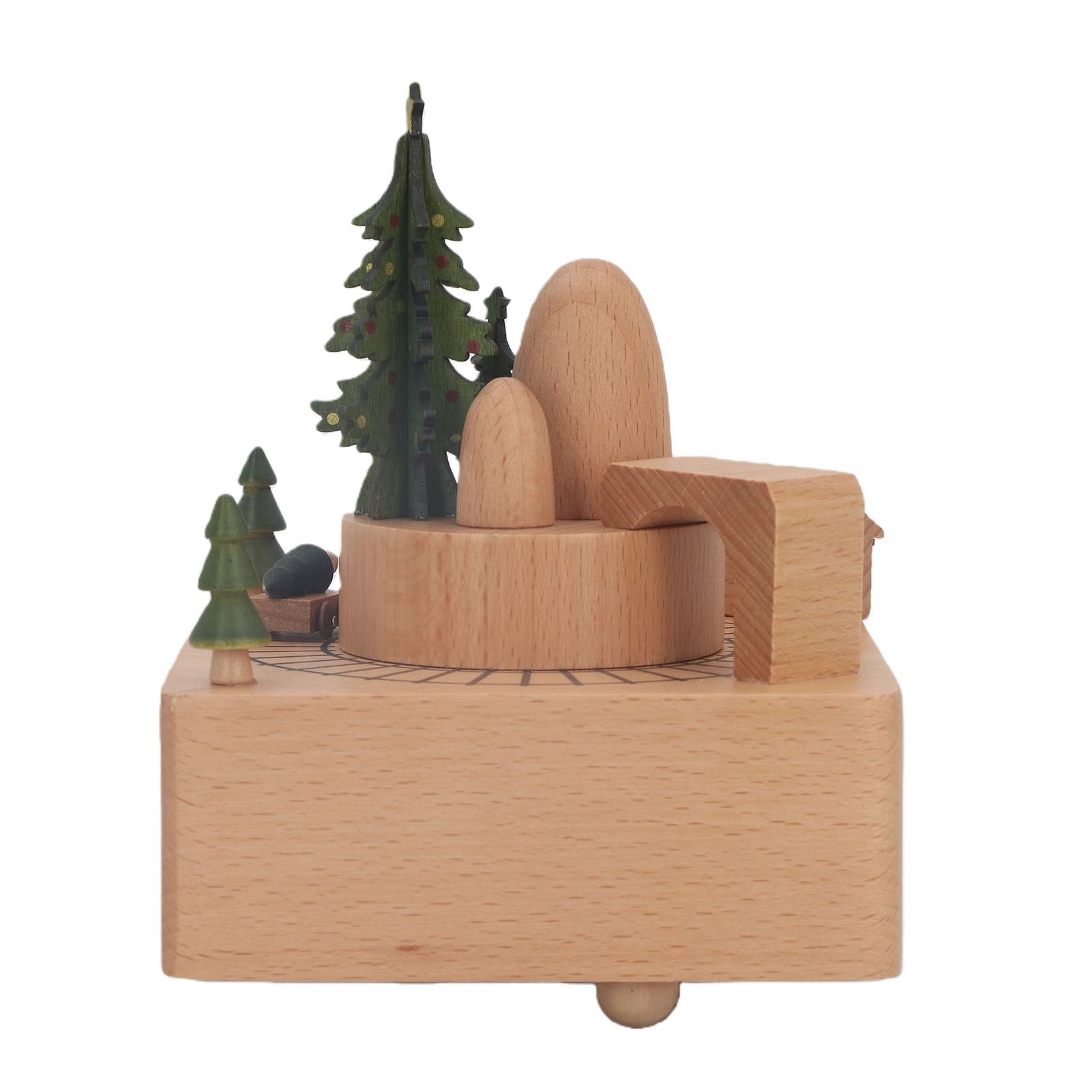 Wood Music Boxes Antique Engraved Wooden Musical Box Gifts for Birthday view 3