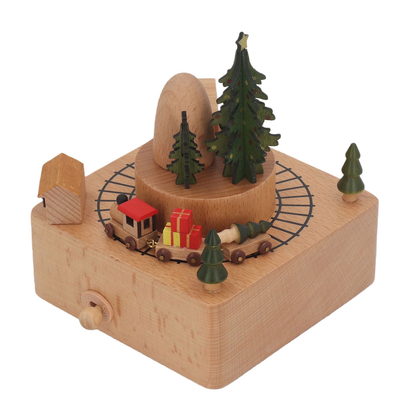 Wood Music Boxes Antique Engraved Wooden Musical Box Gifts for Birthday view 6