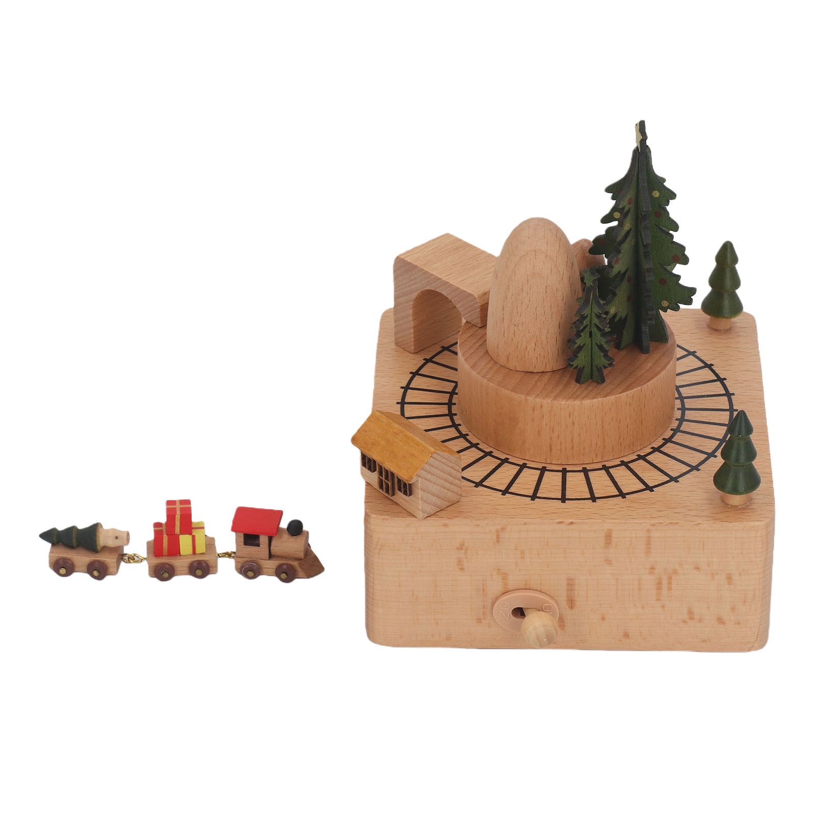 Wood Music Boxes Antique Engraved Wooden Musical Box Gifts for Birthday view 7