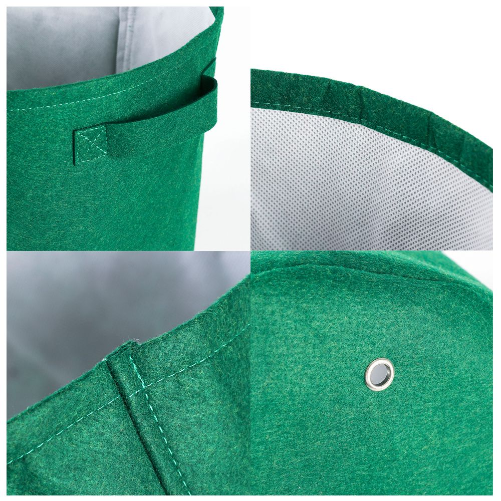 Growing Bag with Handle Felt Non Woven Fabric Grow Bag for Vegetables 2mm view 3