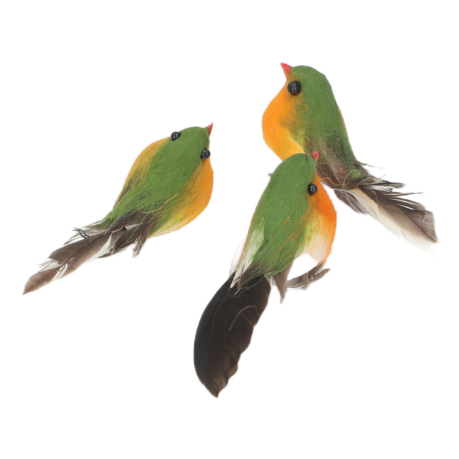 10 Pcs Robin Bird 5x4x2cm Cute Artificial Bird Xmas Tree Decoration for Fence view 4