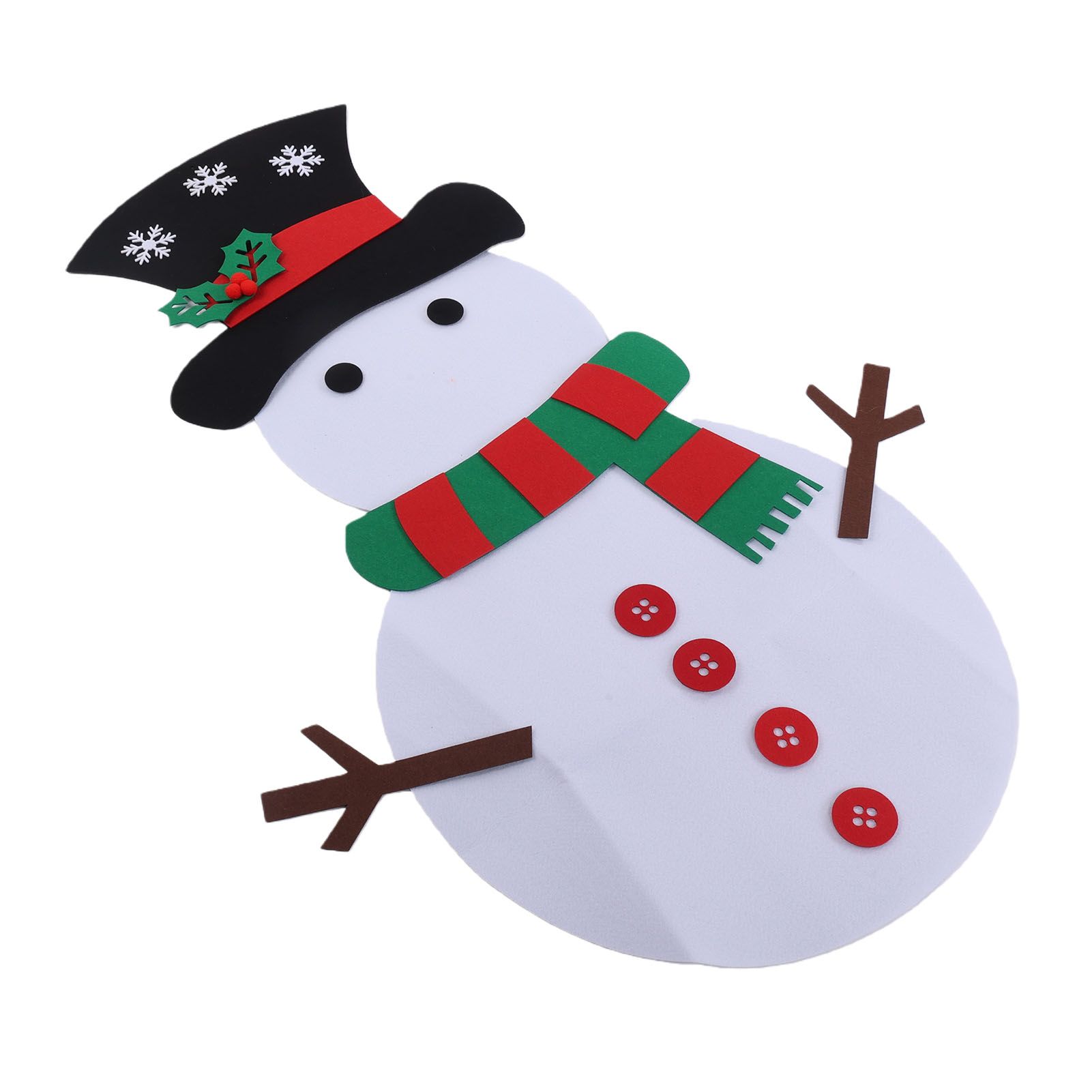 Felt Snowman Games Set 31PCS Detachable Ornaments Xmas Door Wall Hanging view 3