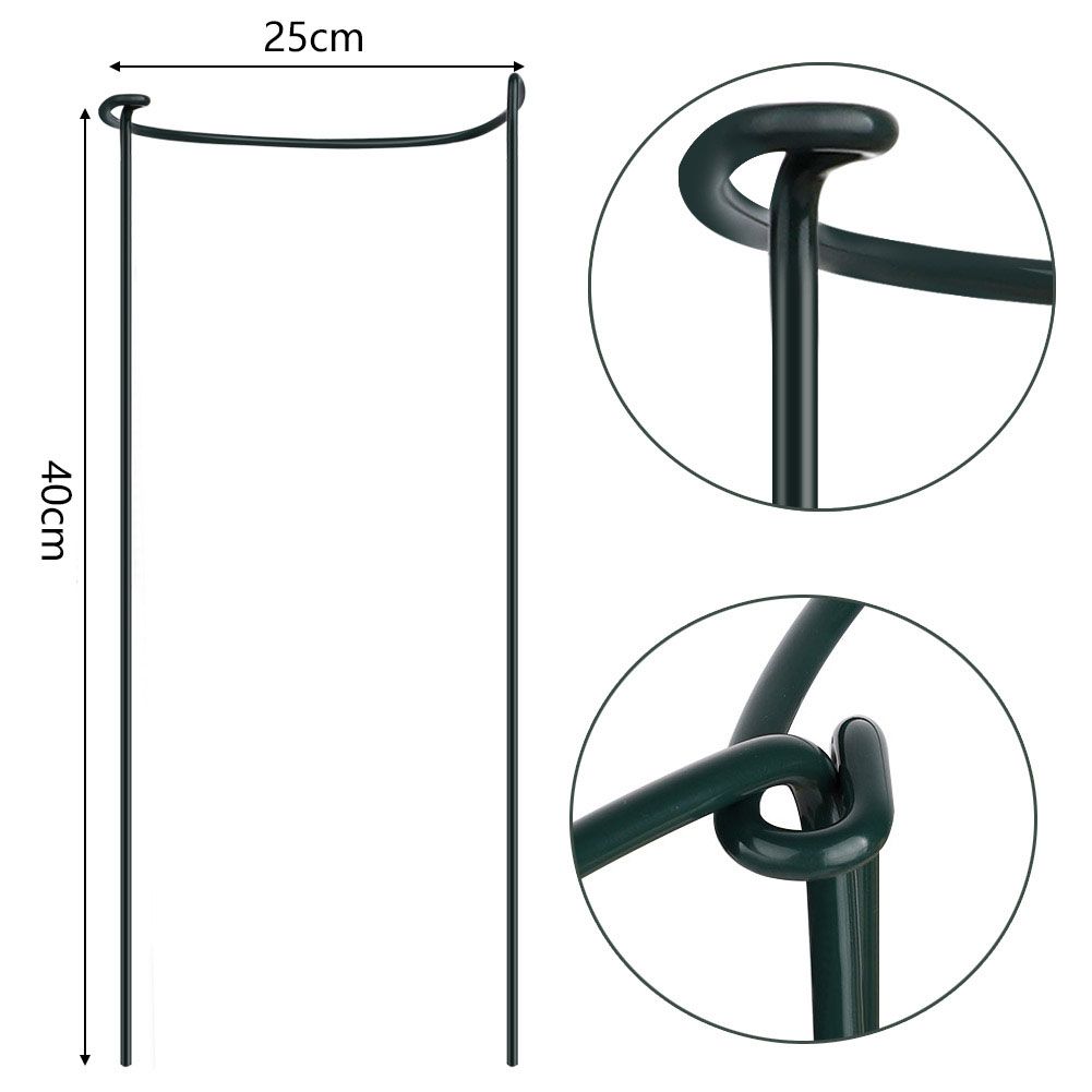 Plant Support Plant Stake Half Round Plant Support Ring Garden Flower Support view 7
