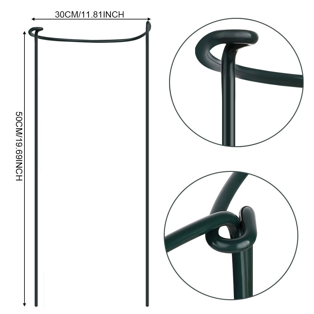 Plant Support Plant Stake Half Round Plant Support Ring Garden Flower Support view 7