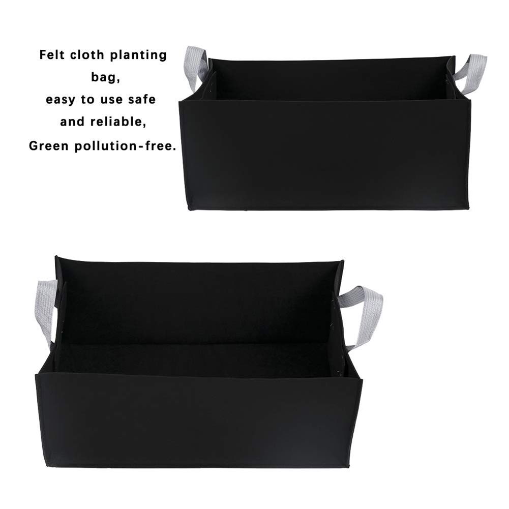 3pcs Rectangular Felt Grow Bag Garden Growing Bag Fabric Plant Container Pot view 6