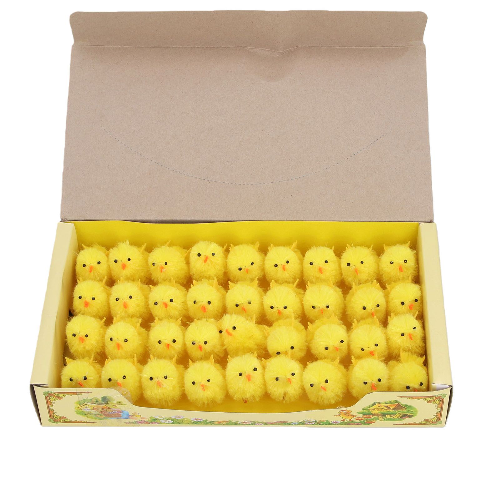 36 Pcs Mini Easter Chicks 4cm Yellow Cute Tiny Easter Chick Decoration for view 9