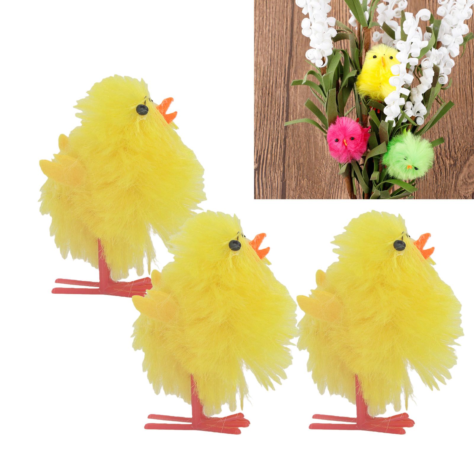 36 Pcs Mini Easter Chicks 4cm Yellow Cute Tiny Easter Chick Decoration for view 11