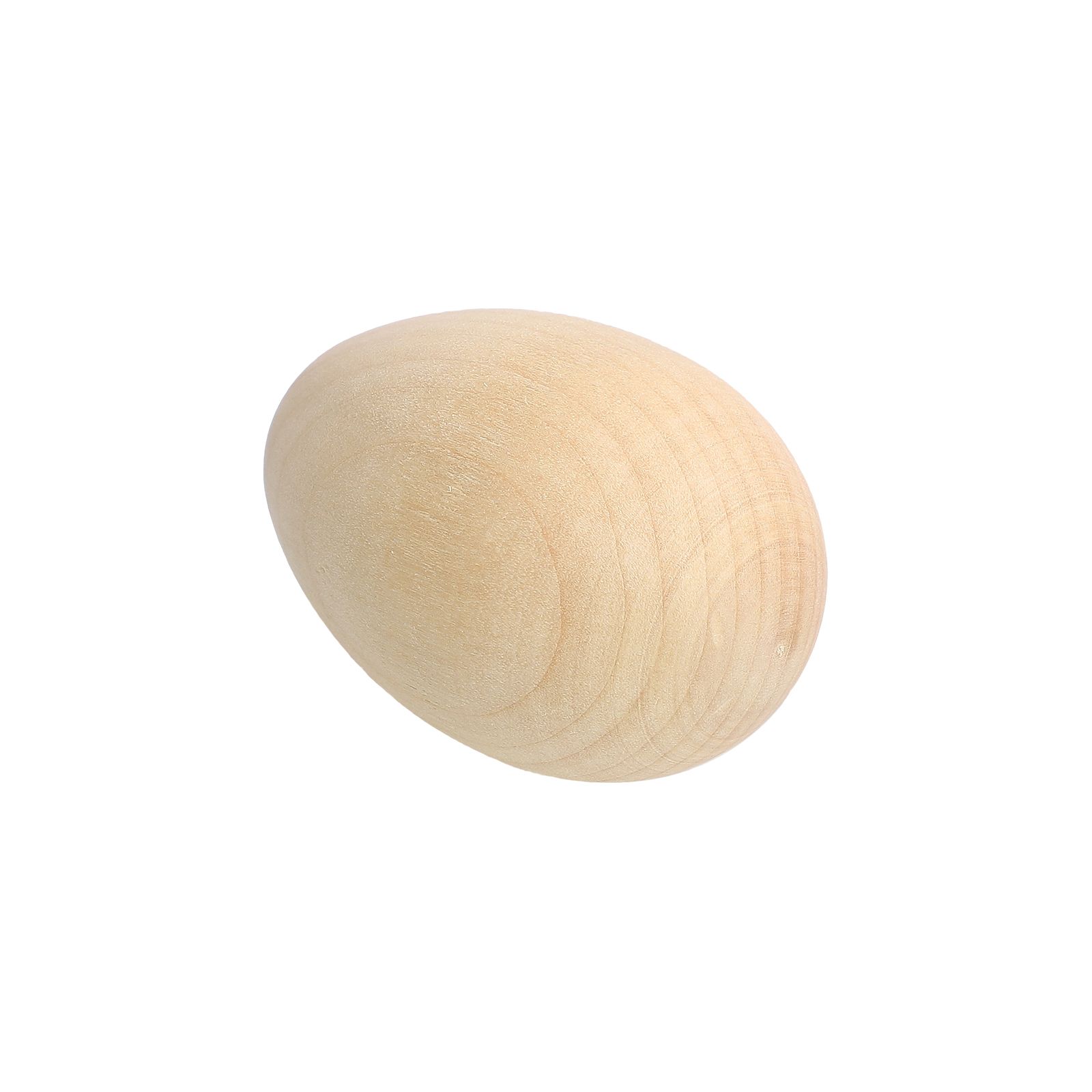 10 Pcs Wooden Fake Chicken Egg Simulation Wood Unfinished Faux Eggs view 2