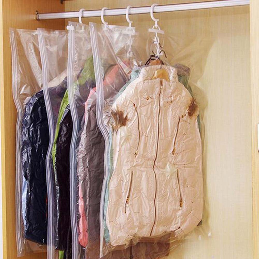 Side Pull Hanging Vacuum Compression Bag Clothes Hook Hanging Clothes Storage