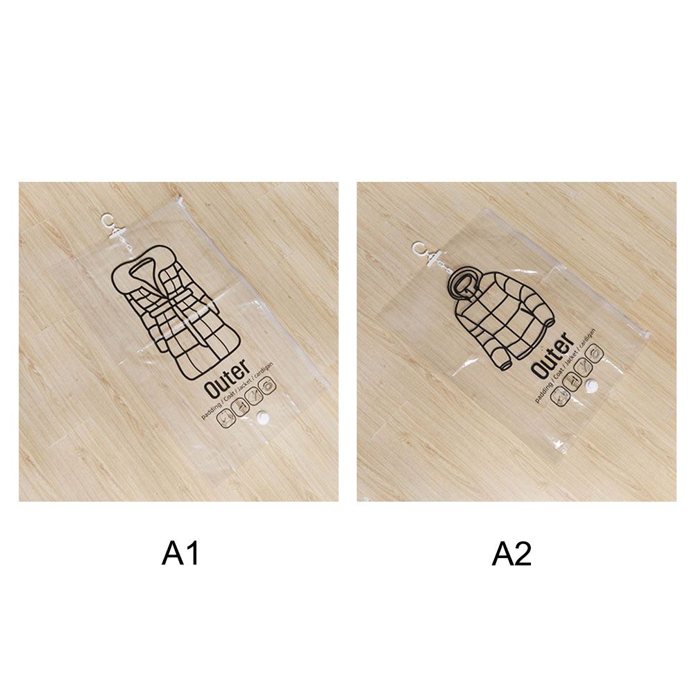 Side Pull Hanging Vacuum Compression Bag Clothes Hook Hanging Clothes Storage view 5