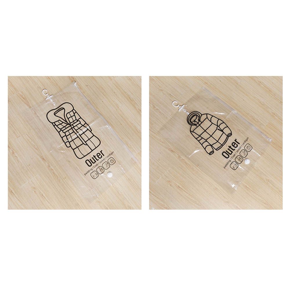 Side Pull Hanging Vacuum Compression Bag Clothes Hook Hanging Clothes Storage view 6