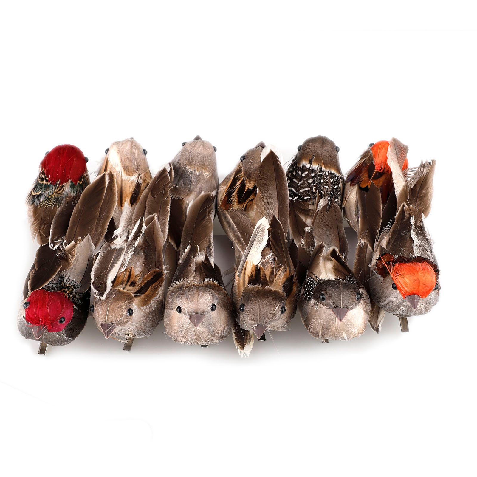 Spring Easter Feather Bird Simulation Sparrow Feather Bird Foam Bird view 2