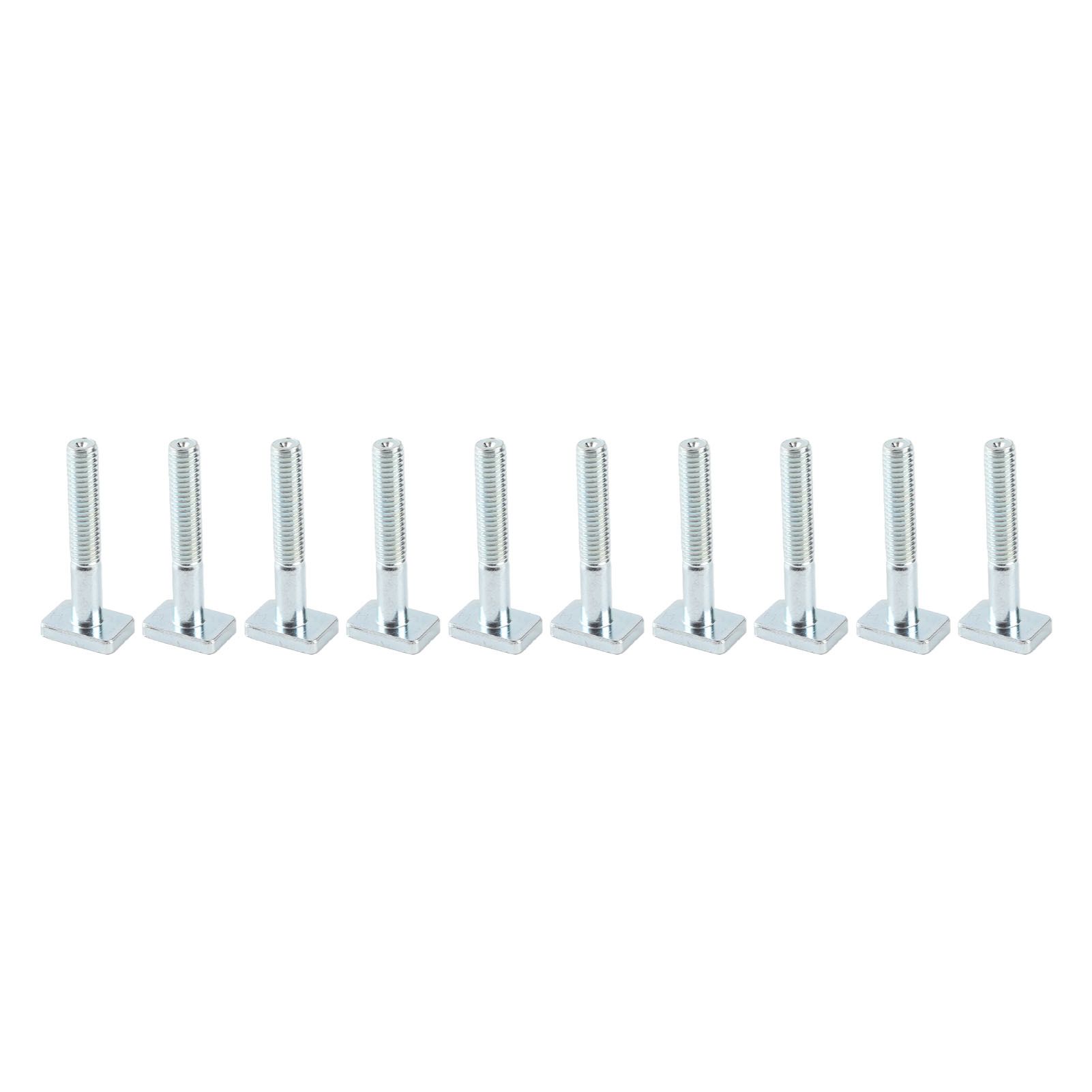 10pcs M6-40 T Sliding Screws Metal T-nuts for Woodworking — image 1