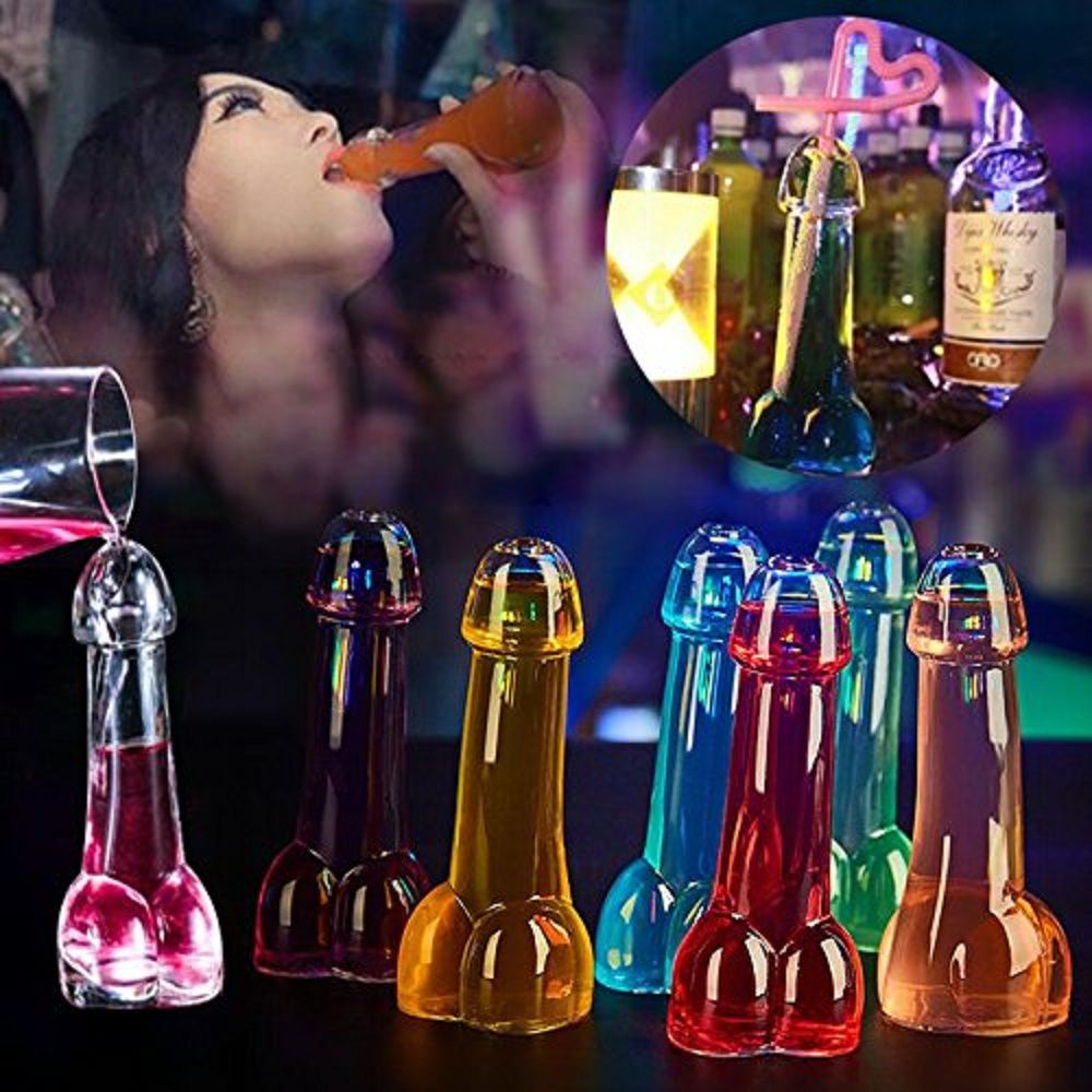 4PCS Funny Martini Cocktail Glass Borosilicate Crystal Glass Cup Funny Whiskey view 2