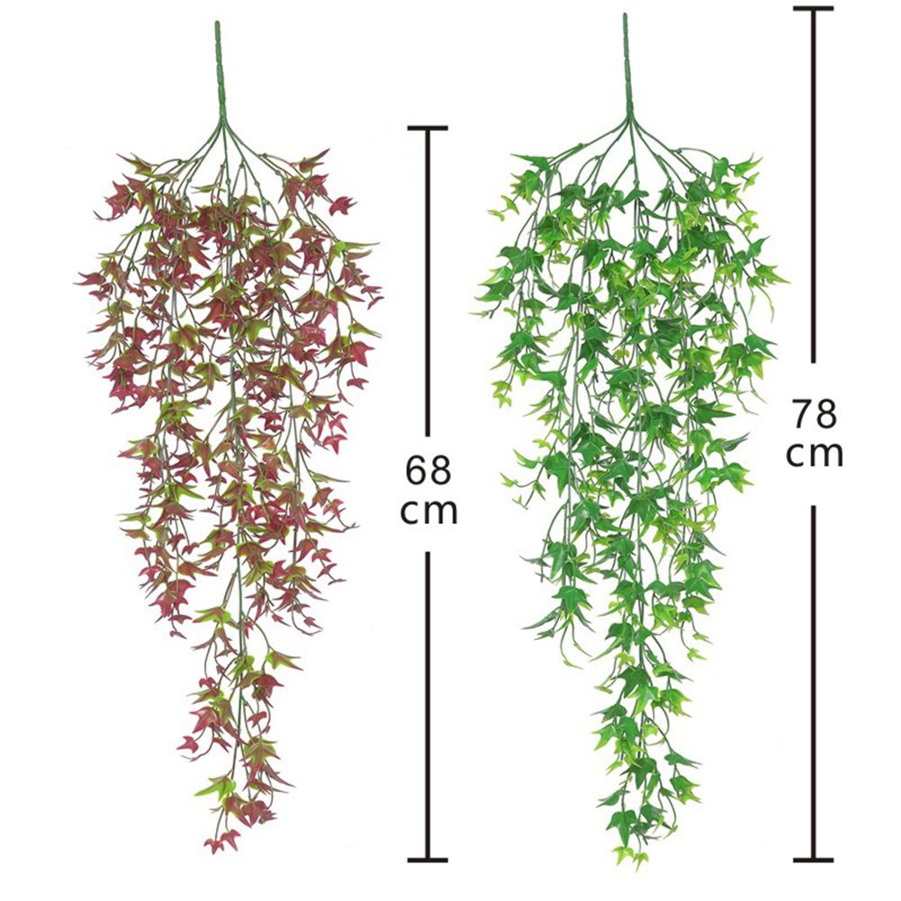 3PCS Fake Hanging Plant 30.7 Inch Wall Hanging Artificial Leaves Vine Swag for view 2