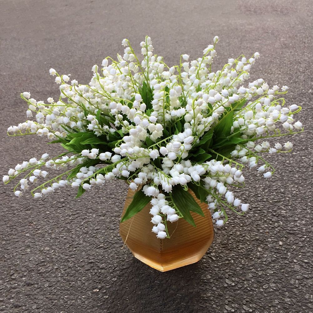 12pc Artificial Lily of The Valley High Simulation Fake Flower for Home view 3