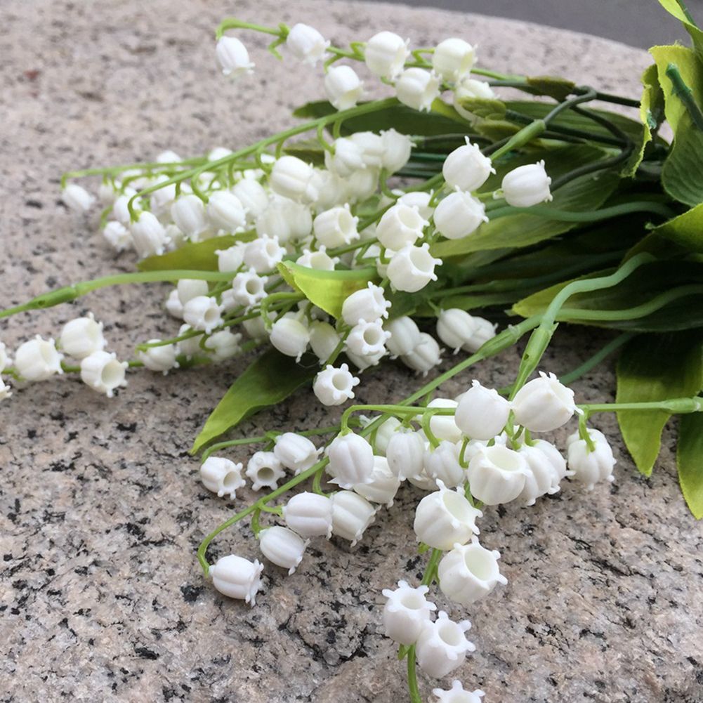 12pc Artificial Lily of The Valley High Simulation Fake Flower for Home view 4