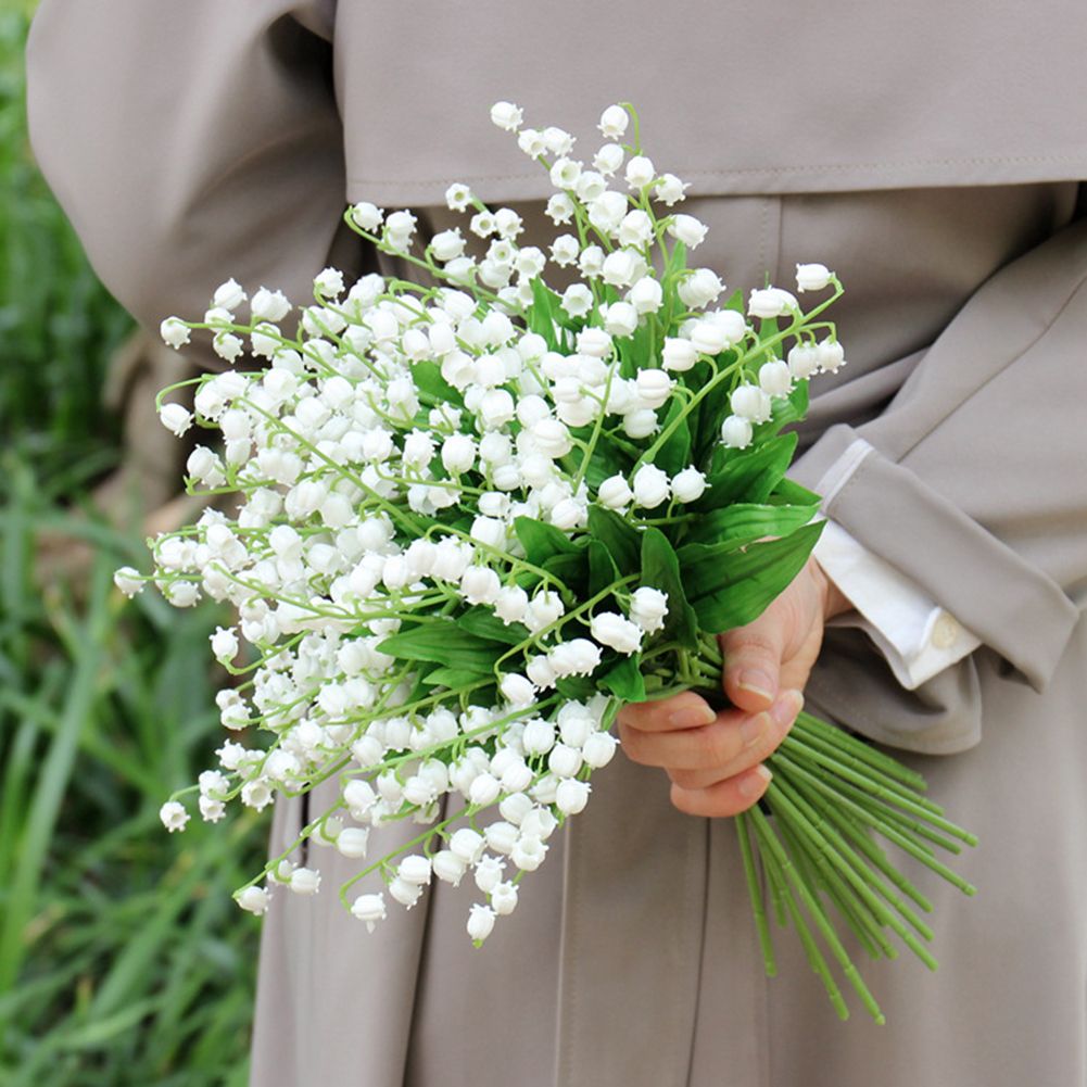 10pc Artificial Lily of The Valley High Simulation Fake Flower for Home view 5