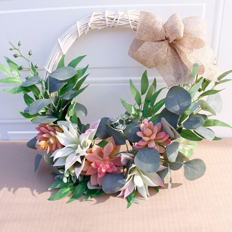 Succulent Garden Artificial Hanging Wreath Artificial Succulent Wreath Hanging
