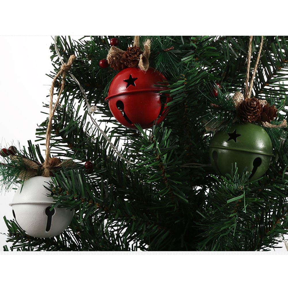6Pcs Xmas Bell Iron Decorative Pendant Tree Door Window Hanging Home view 7