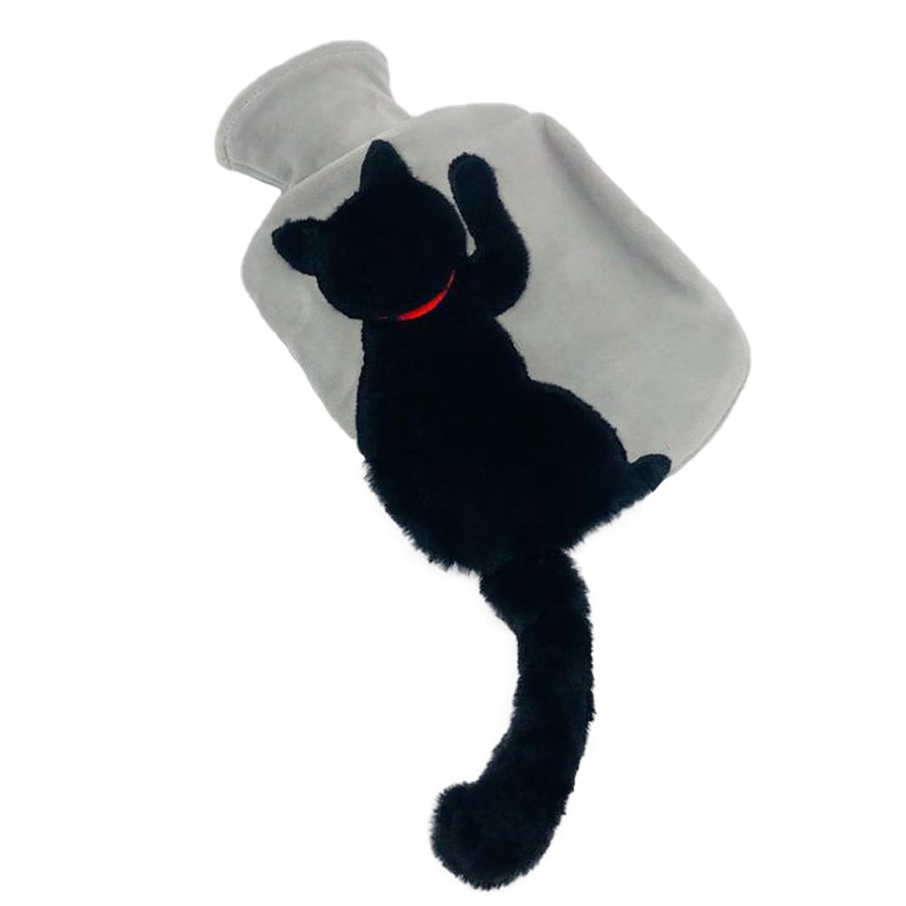 Hot Water Bag Imitation Plush Cute Long Tail Cat Injection Pvc Explosion Proof view 2
