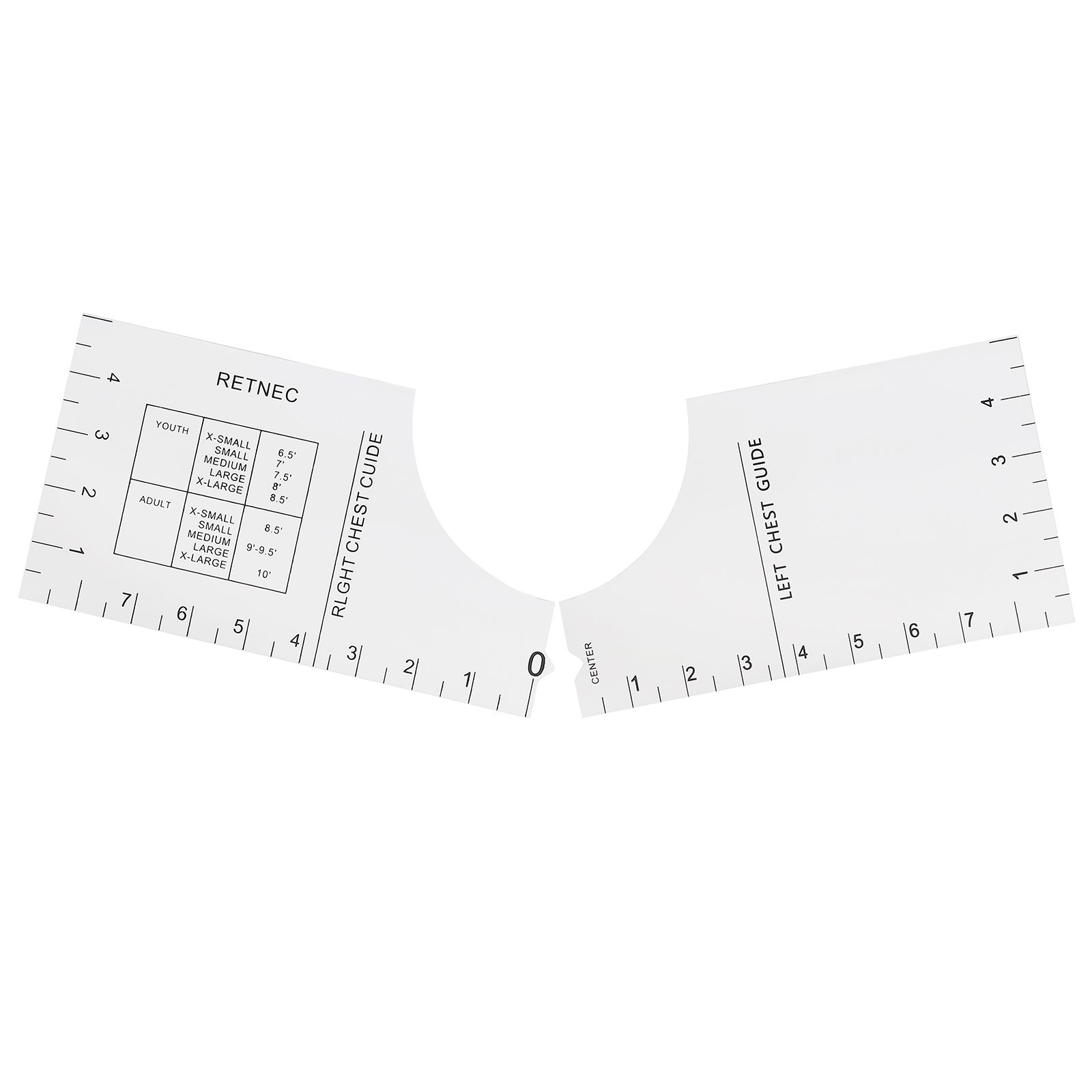 T Shirt Ruler Guide 18 Inch Acrylic Round Neck T Shirt Alignment Tool Sewing