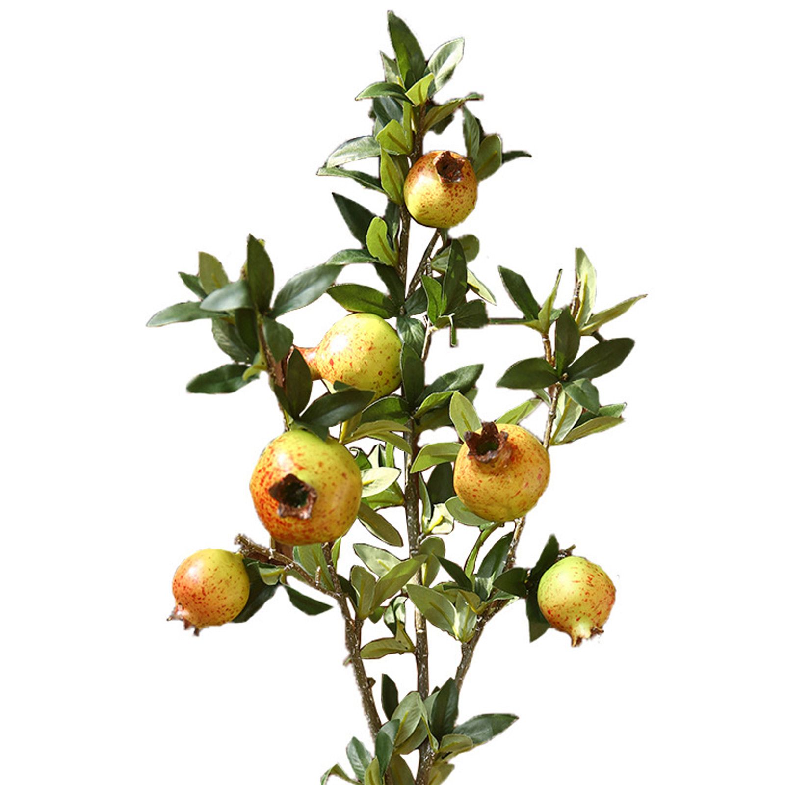 2 Pcs Artificial Pomegranate Branch 80cm Length High Simulation Faux Fruit view 4