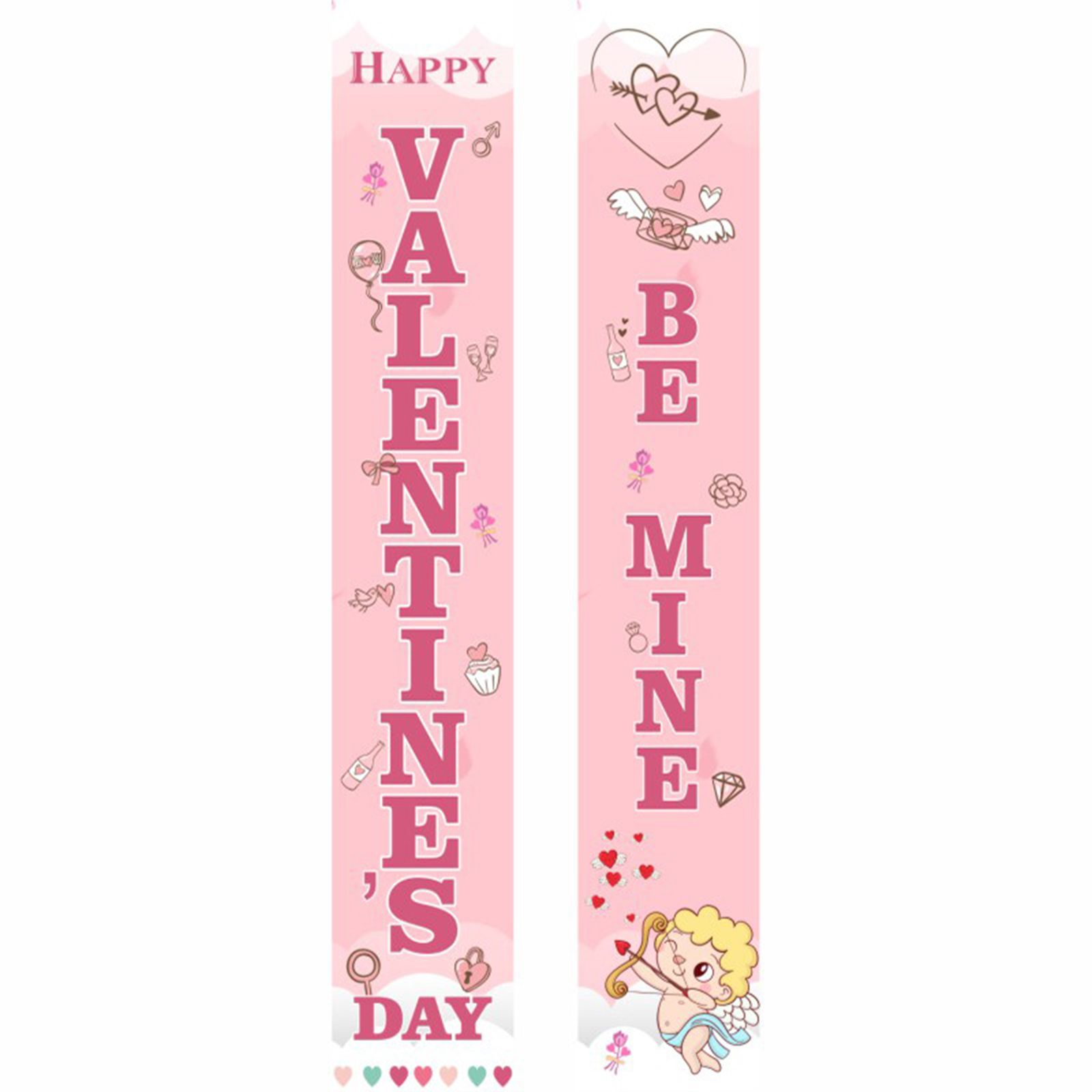 Valentine Door Banner Hanging Valentine Welcome Front Porch Banner Love Sign — image 1