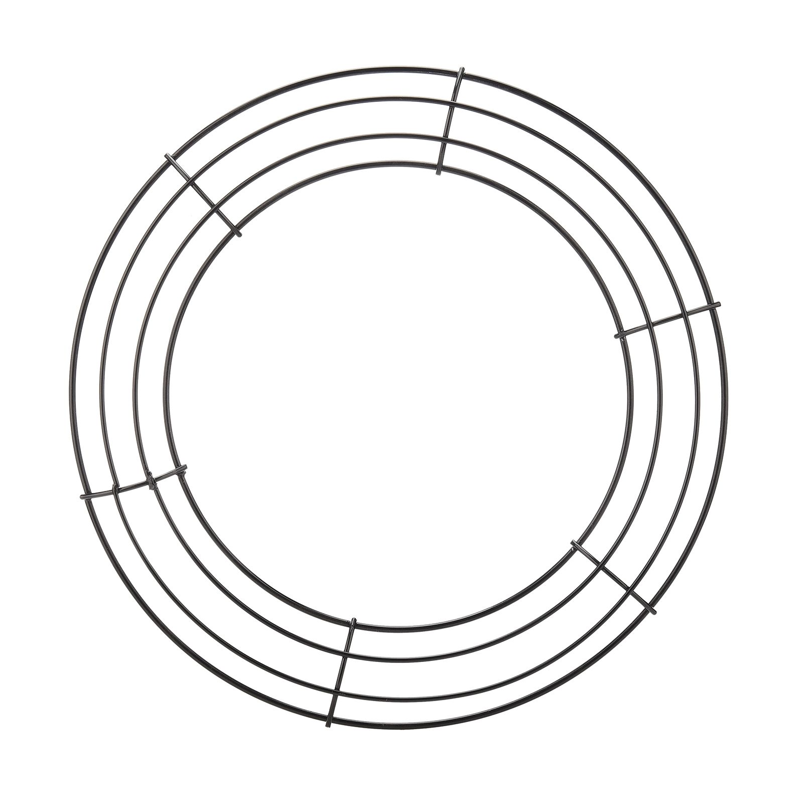 30cm Iron Wire Wreath Flexible Robust Metal Iron Wire Wreath for Home Wedding view 3