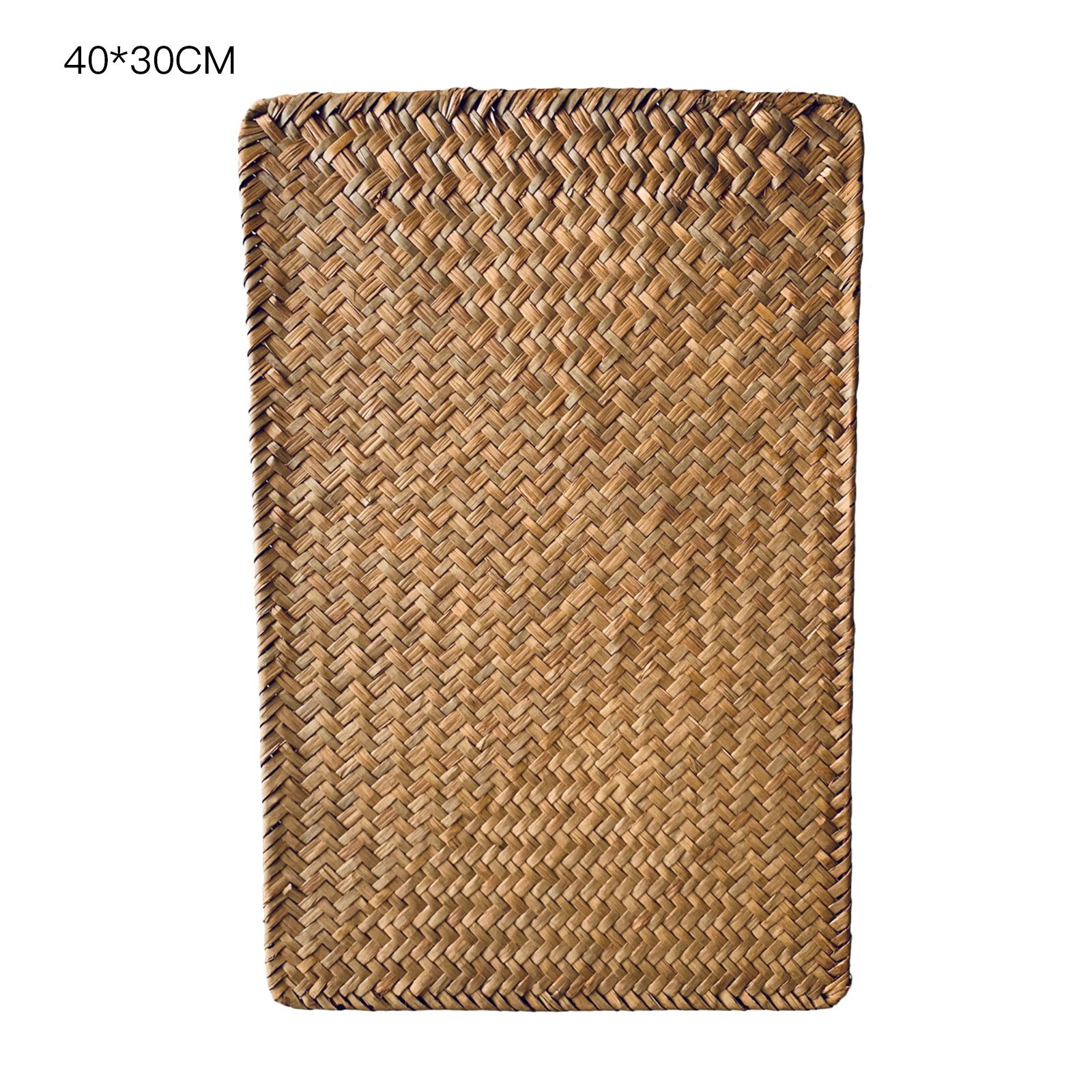 Woven Placemat Anti Skid Rectangle Seagrass Place Mat for Dining Table Home — image 1