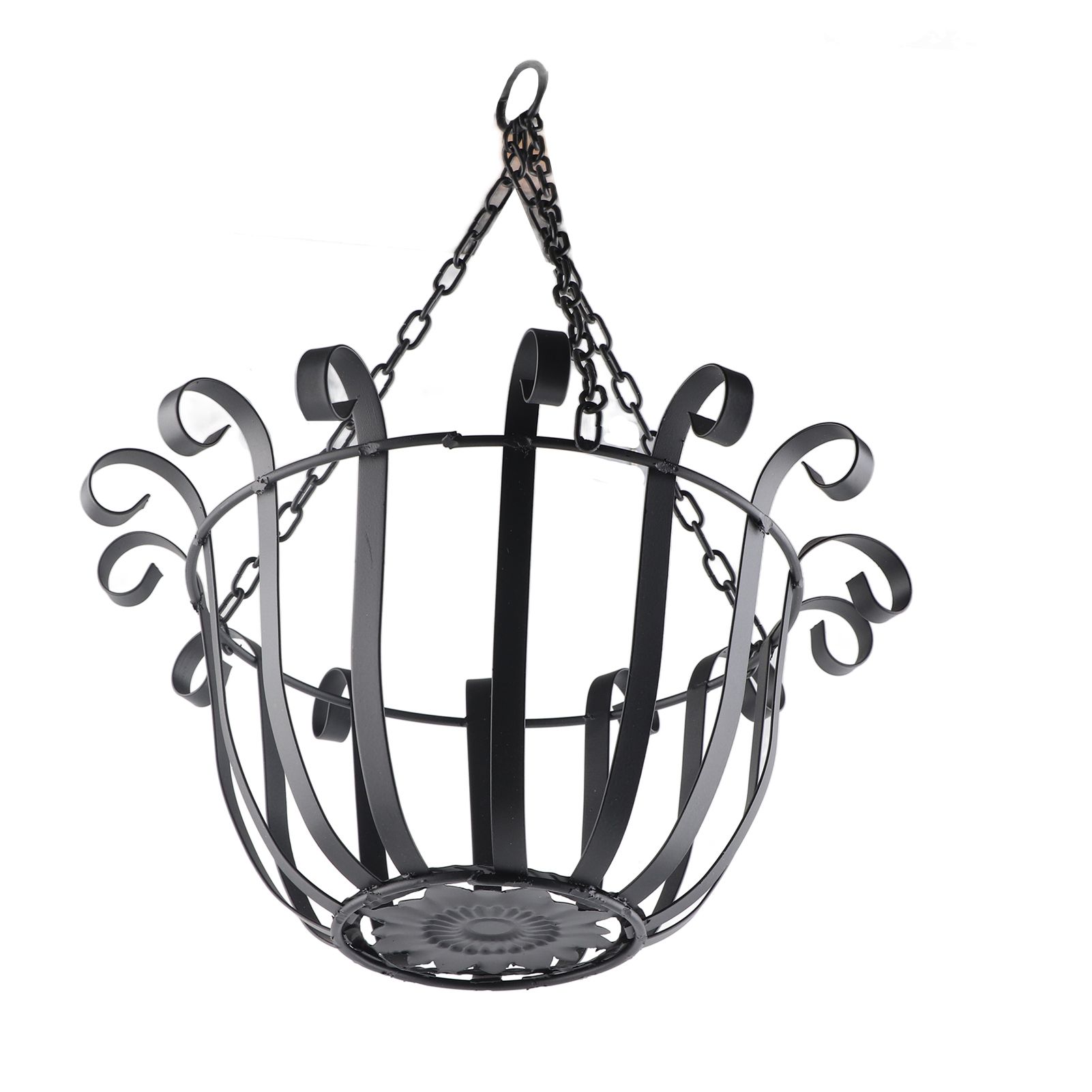 Wall Hanging Iron Hanging Basket Flower Basket Wall Decoration Hanging Flower view 3