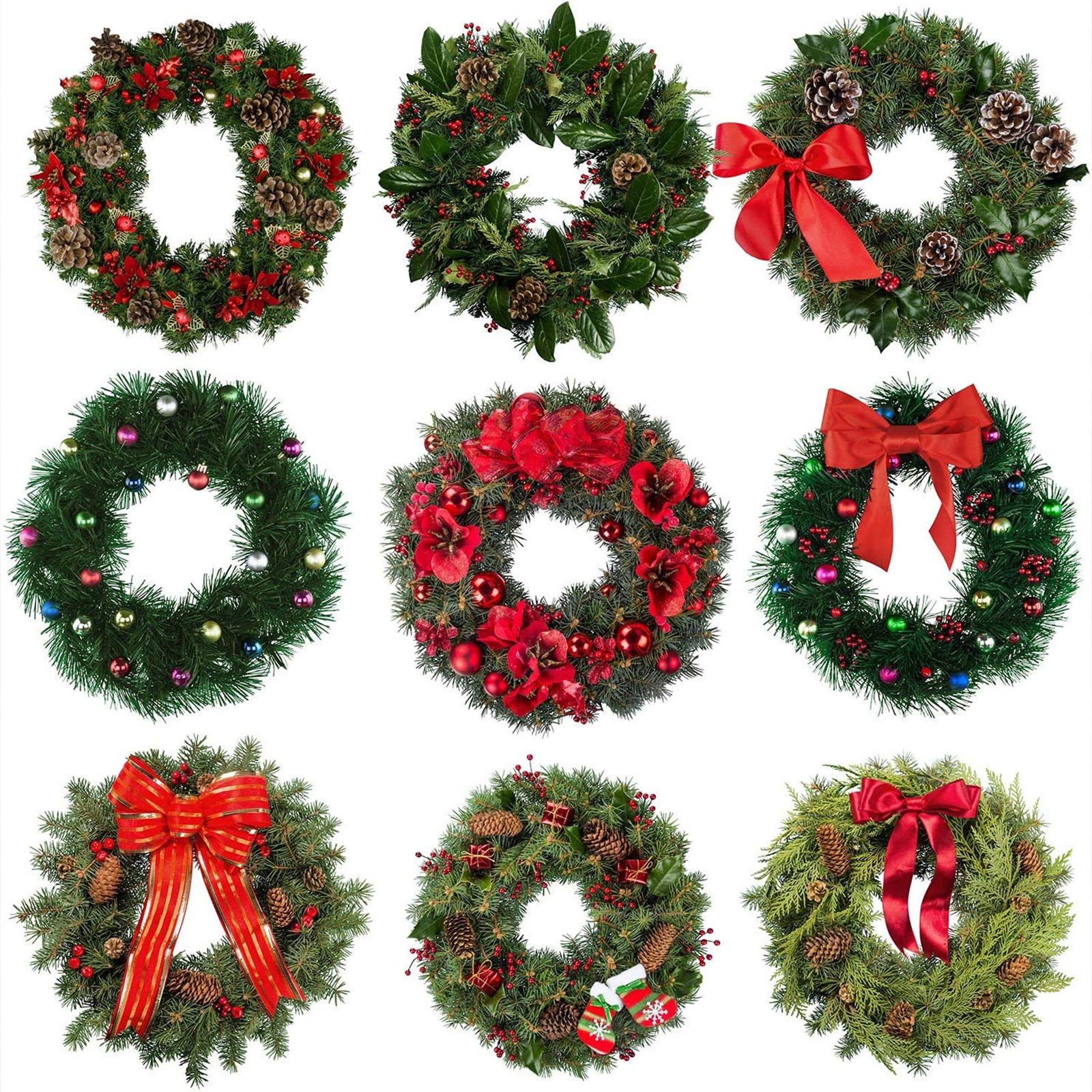 3pcs Wire Wreath Frame Round Metal Wreath Form with Ring Design for DIY Crafts view 6