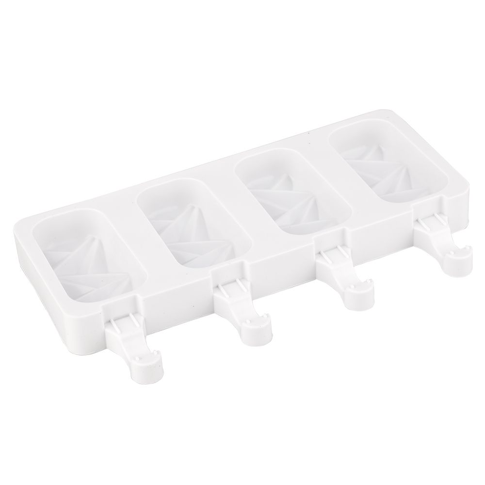 Silicone Ice Cream Mold Reusable Homemade 4 Cavities Ice Pop Mold for Home view 11