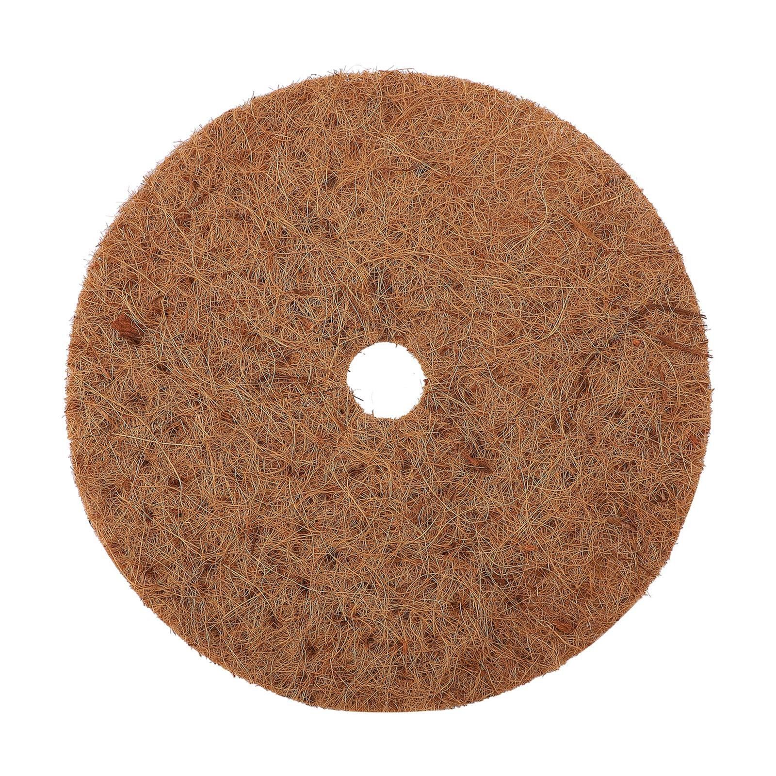 Coconut Fiber Mulch Ring 11.81 Inch Tree Protector Mat Plant Cover Ring for view 2